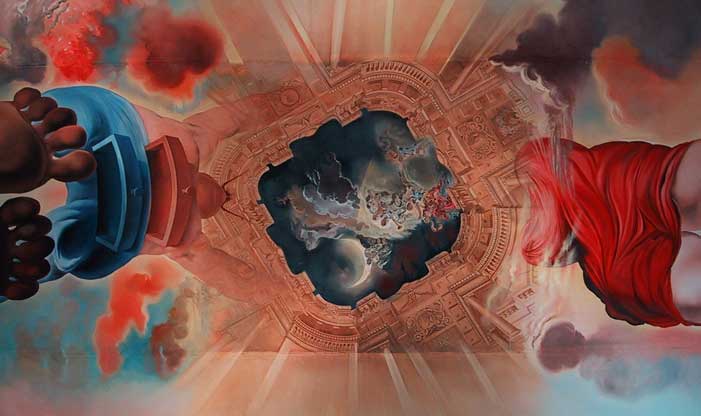 ein wahrlich grandioses  deckengem&auml;lde